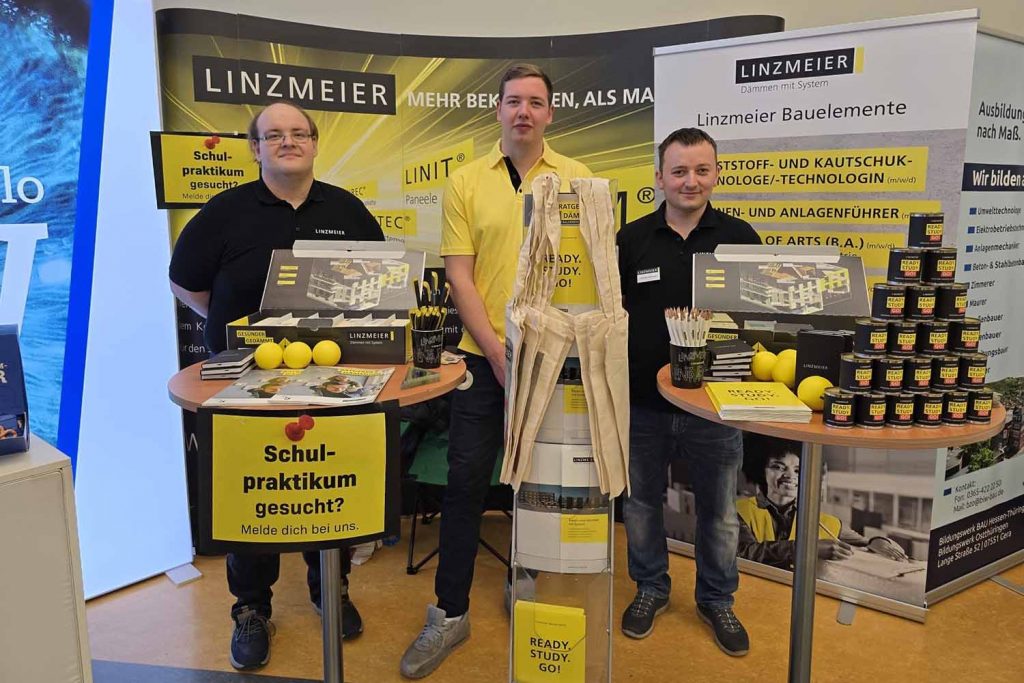 Auf der Suche nach Nachwuchs- und Arbeitskräften unterstützten uns mit viel Fach- und Praxiswissen Ronny, Christian und Franz